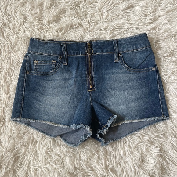 NWOT Tilly’s | Sky and Sparrow zip Front Women’s Denim Short - Picture 1 of 4
